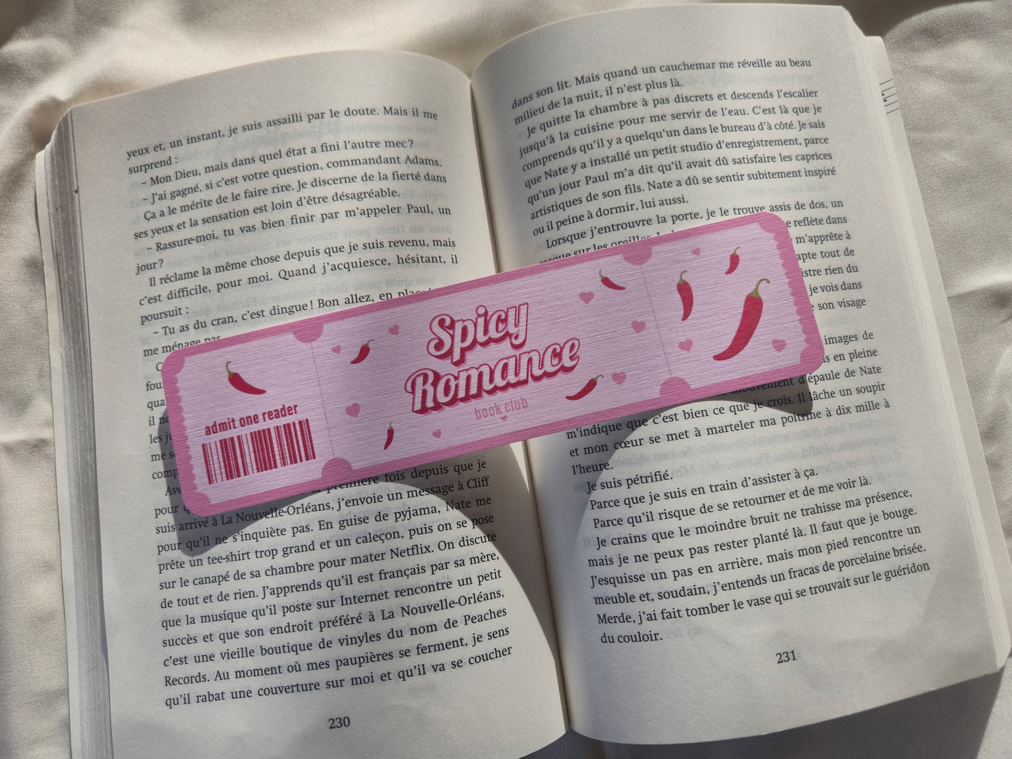 Marque-page Spicy Romance ♥ Collection Book Club
