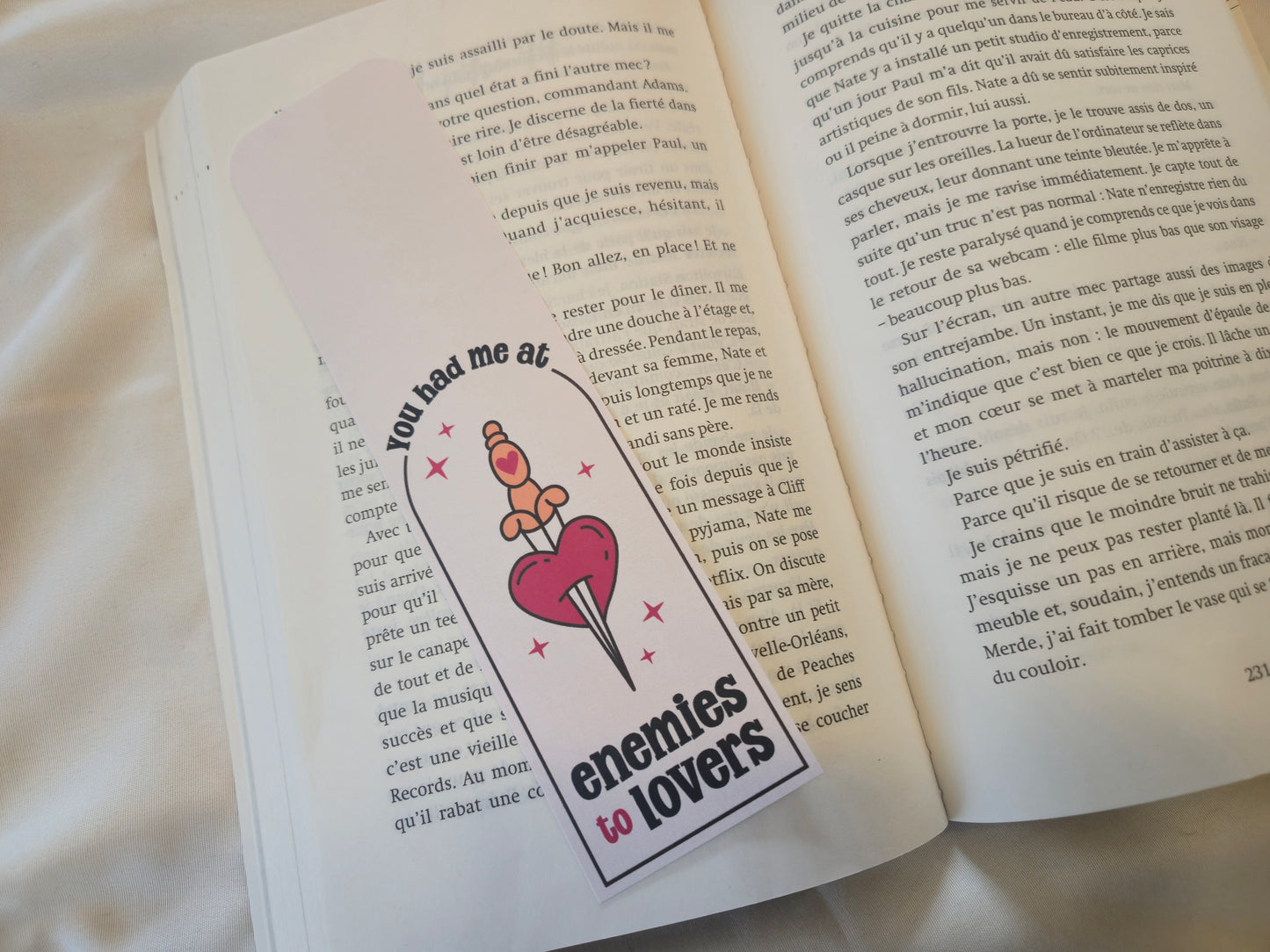 Marque-page Enemies to Lovers ♥