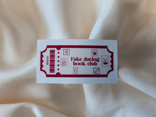 Fake Dating Book Club Sticker ♥ Tropes Collection