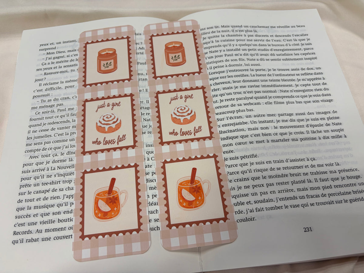 Marque-pages ♥ Timbres d'automne ♥