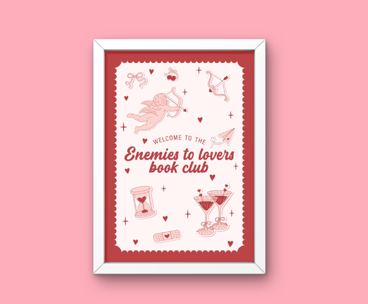 Affiche Enemies to Lovers Book Club ♥ Collection Tropes