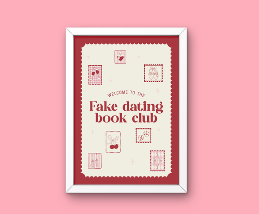 Affiche Fake Dating Book Club ♥ Collection Tropes