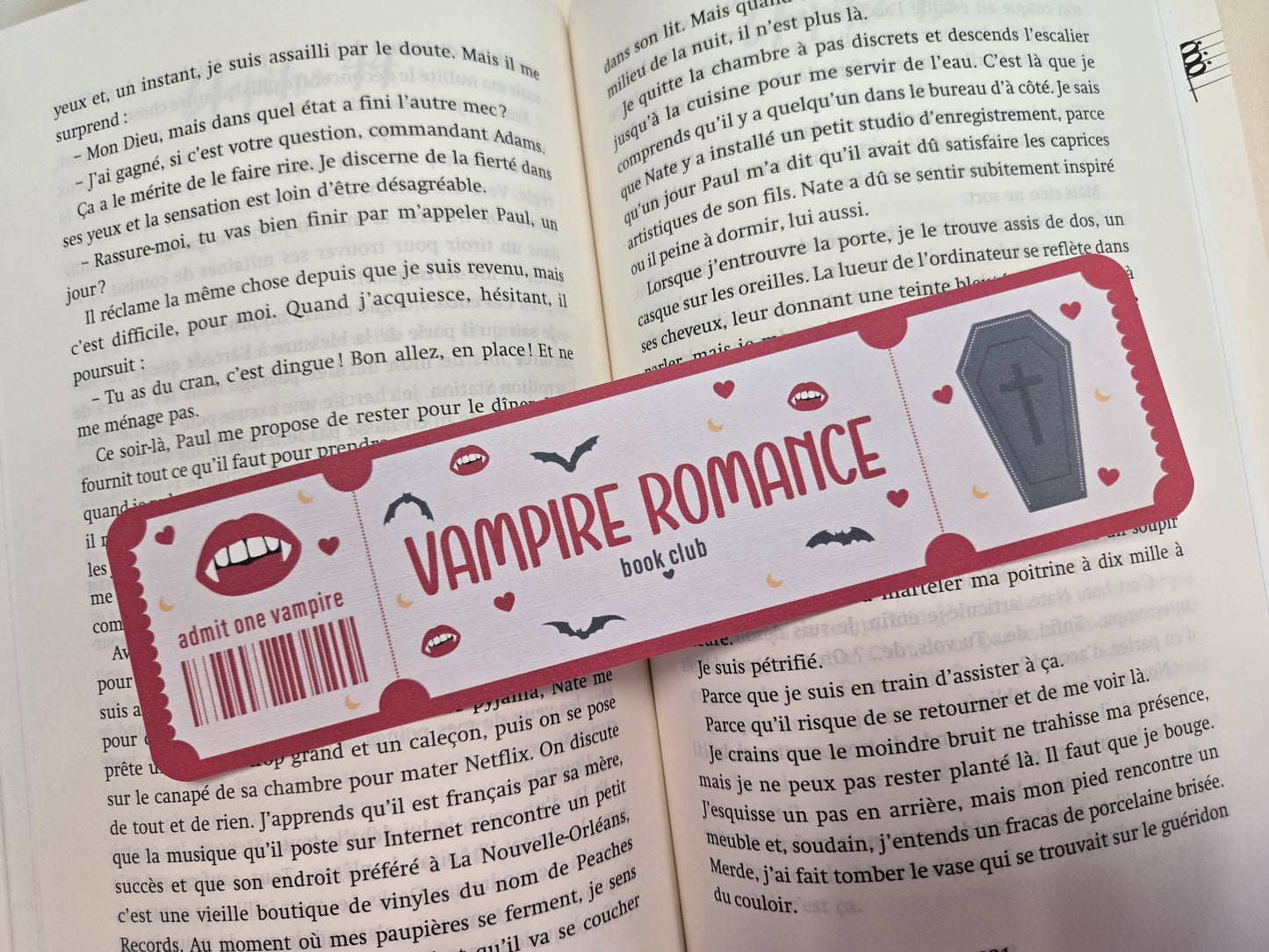 Marque-page Vampires Romance ♥ Collection Book Club