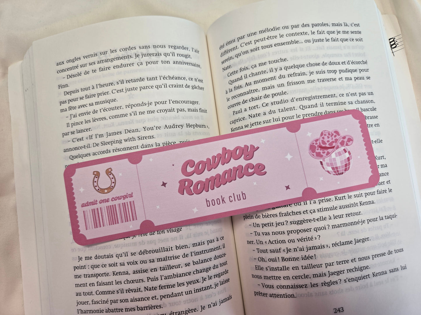Marque-page Cowboy Romance ♥ Collection Book Club