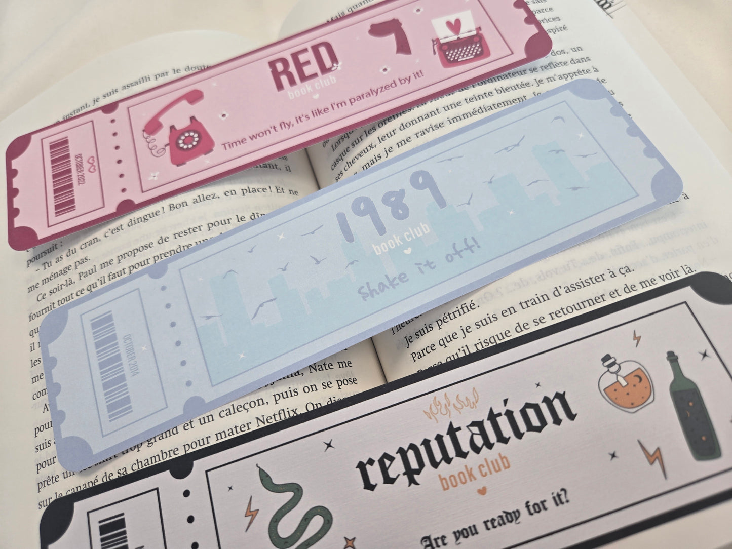 Marque-pages Taylor Swift - The Eras Tour tickets ♥ Collection Taylor Swift