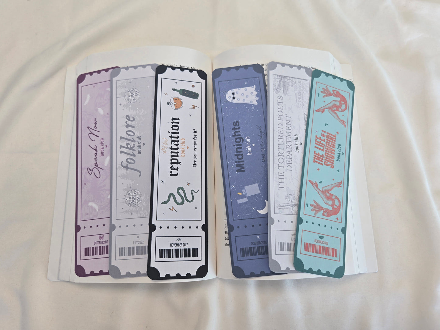 Marque-pages Taylor Swift - The Eras Tour tickets ♥ Collection Taylor Swift