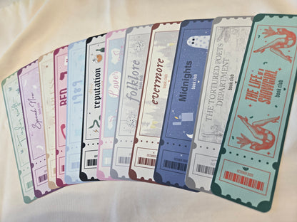 Marque-pages Taylor Swift - The Eras Tour tickets ♥ Collection Taylor Swift