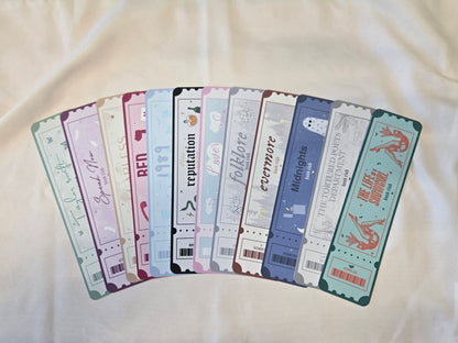 Marque-pages Taylor Swift - The Eras Tour tickets ♥ Collection Taylor Swift