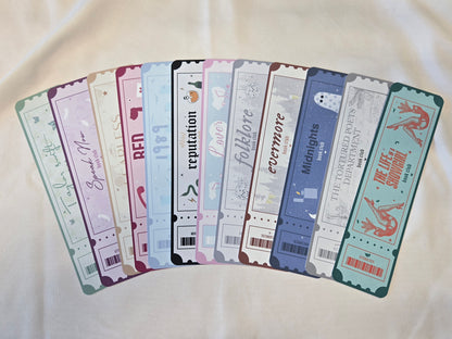 Marque-pages Taylor Swift - The Eras Tour tickets ♥ Collection Taylor Swift