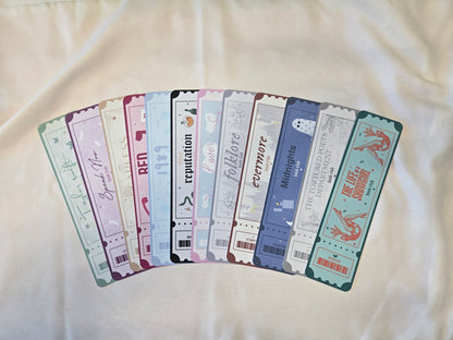 Marque-pages Taylor Swift - The Eras Tour tickets ♥ Collection Taylor Swift