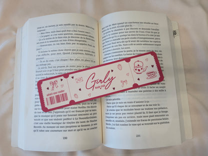 Marque-page Girly ♥ Collection Book Club