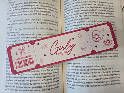 Marque-page Girly ♥ Collection Book Club