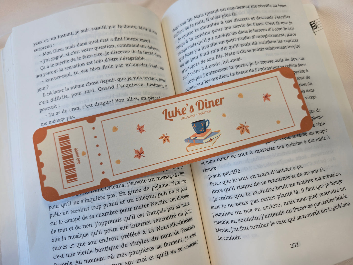 Marque-pages Gilmore Girls, Luke's Diner ♥ Collection Gilmore Girls