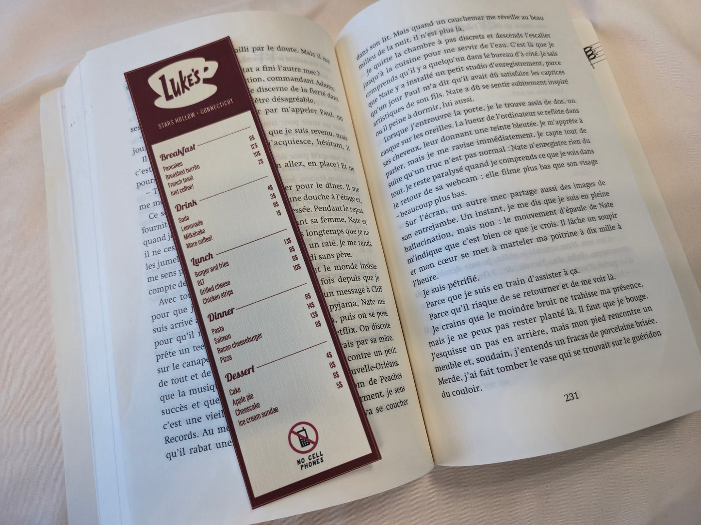 Marque-pages Gilmore Girls, Luke's Diner ♥ Collection Gilmore Girls