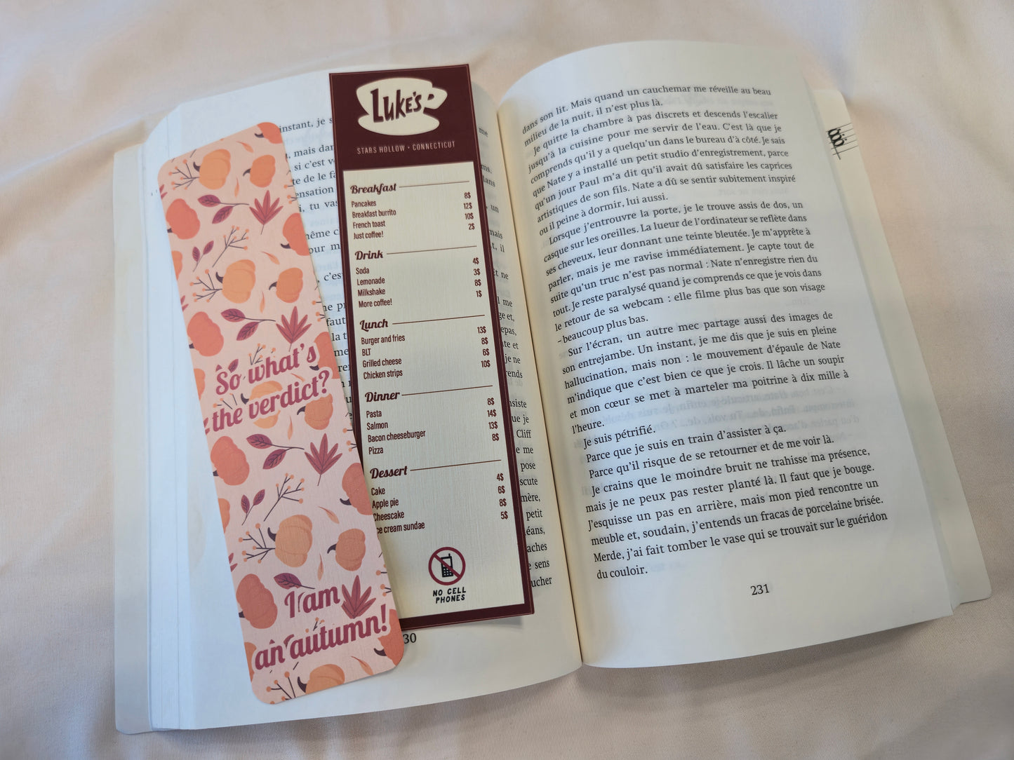 Marque-pages Gilmore Girls, Luke's Diner ♥ Collection Gilmore Girls
