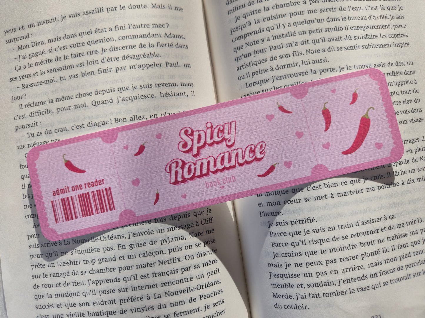 Marque-page Spicy Romance ♥ Collection Book Club