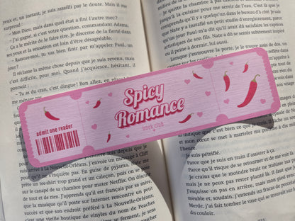Marque-page Spicy Romance ♥ Collection Book Club