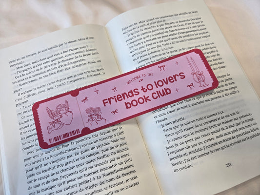 Marque-page Friends to Lovers Book Club ♥ Collection Tropes