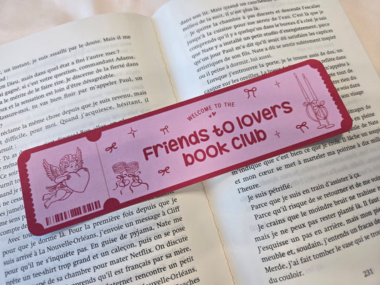 Marque-page Friends to Lovers Book Club ♥ Collection Tropes