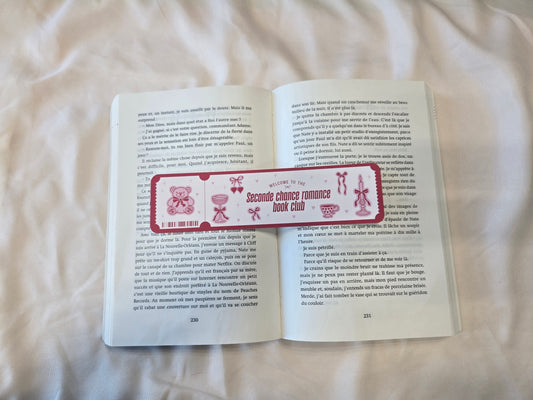 Marque-page Seconde Chance Romance Book Club ♥ Collection Tropes