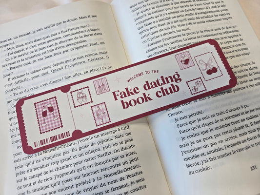 Marque-page Fake Dating Book Club ♥ Collection Tropes