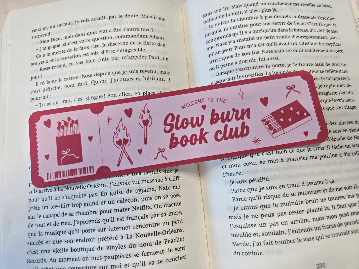 Marque-page Slow Burn Book Club ♥ Collection Tropes