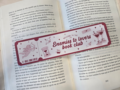 Marque-page Enemies to lovers Book Club ♥ Collection Tropes