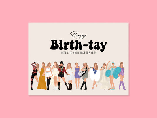 Carte d'anniversaire Happy Birth-Tay ♥ Collection Taylor Swift
