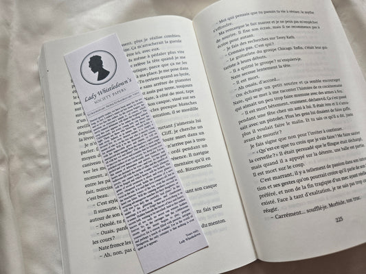 Lady Whistledown Bookmark ♥ Bridgerton Collection