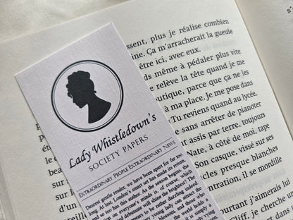 Marque-page Lady Whistledown ♥ Collection Bridgerton