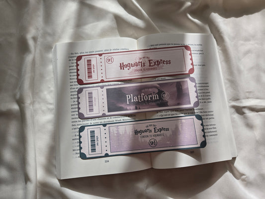 Hogwarts Ticket Bookmarks ♥ Harry Potter Collection