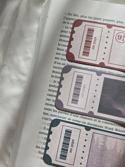 Marque-pages Tickets pour Poudlard ♥ Collection Harry Potter