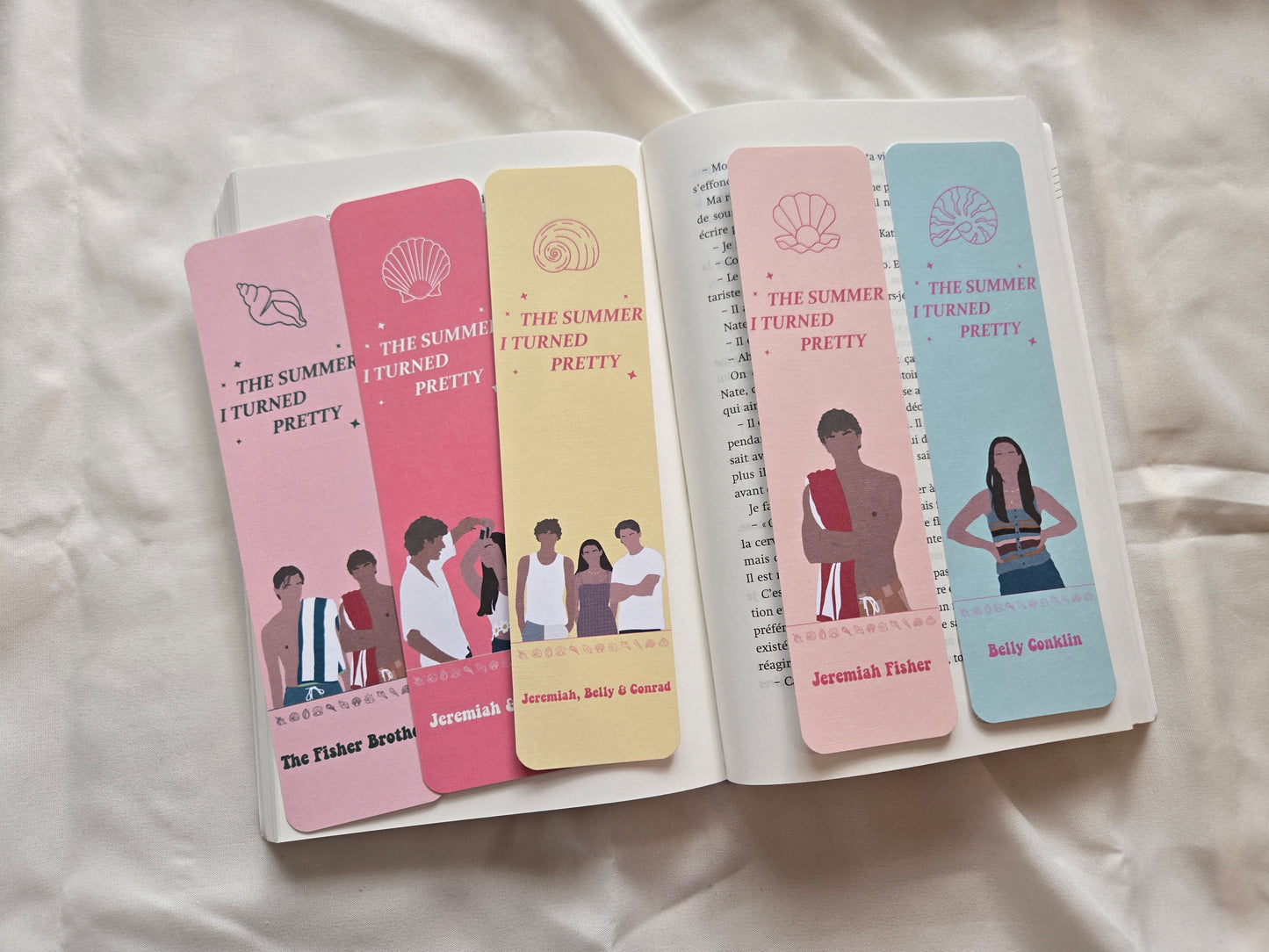 Marque-pages Conrad, Jeremiah, Belly ♥ Collection The Summer I Turned Pretty