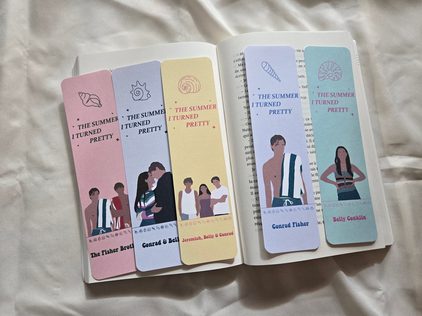 Marque-pages Conrad, Jeremiah, Belly ♥ Collection The Summer I Turned Pretty