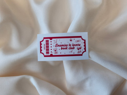 Enemies to Lovers Book Club Sticker ♥ Tropes Collection