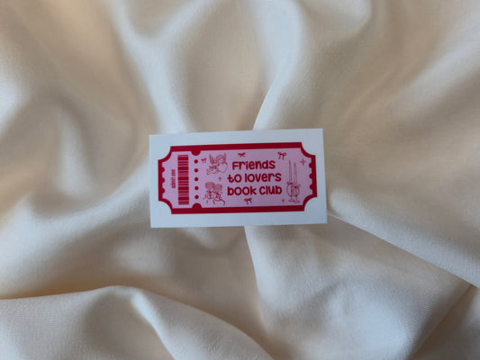 Friends to Lovers Book Club Sticker ♥ Tropes Collection