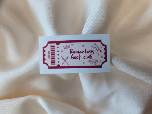 Romantasy Book Club Sticker ♥ Tropes Collection