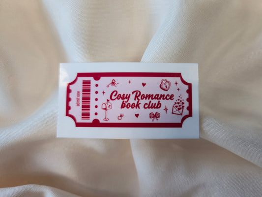 Cozy Romance Book Club Sticker ♥ Tropes Collection