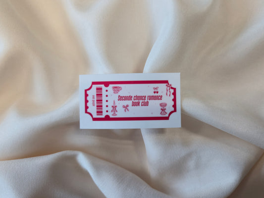 Second Chance Romance Book Club Sticker ♥ Tropes Collection