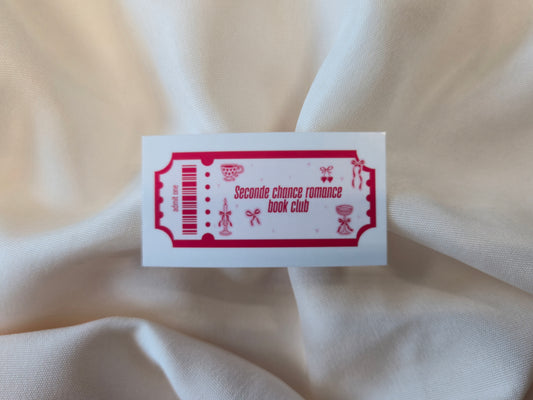 Second Chance Romance Book Club Sticker ♥ Tropes Collection