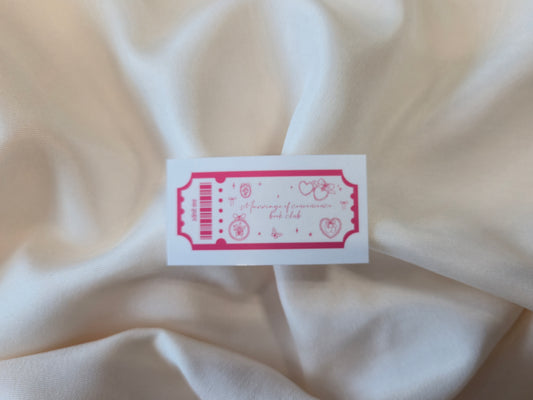 Marriage of Convenience Book Club Sticker ♥ Tropes Collection