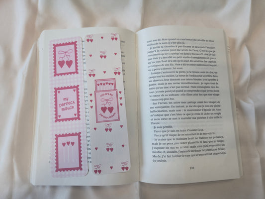 Bookmarks You are my perfect match ♥