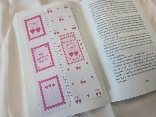 Bookmarks You are my perfect match ♥