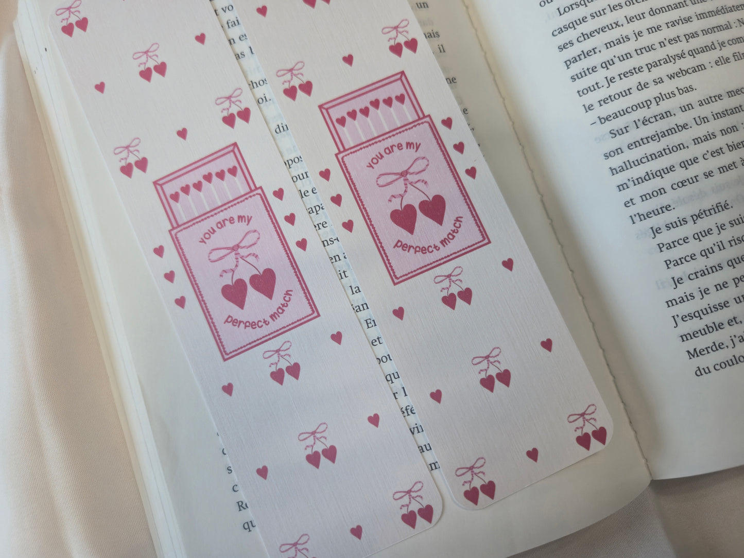 Bookmarks You are my perfect match ♥