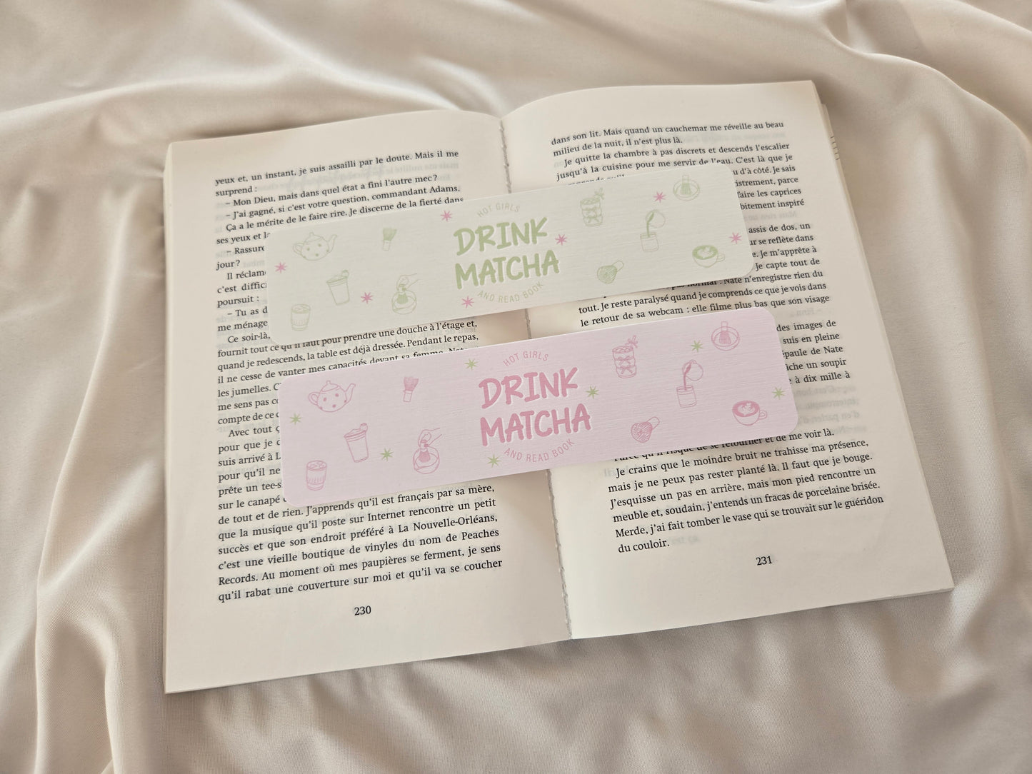 Marque-pages ♥ Hot Girls Drink Matcha ♥