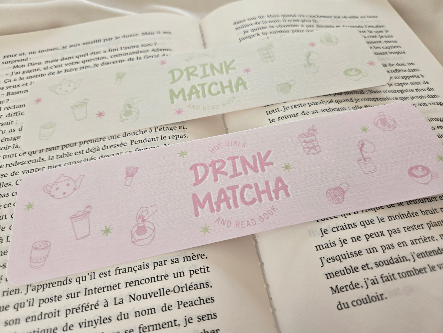 Marque-pages ♥ Hot Girls Drink Matcha ♥