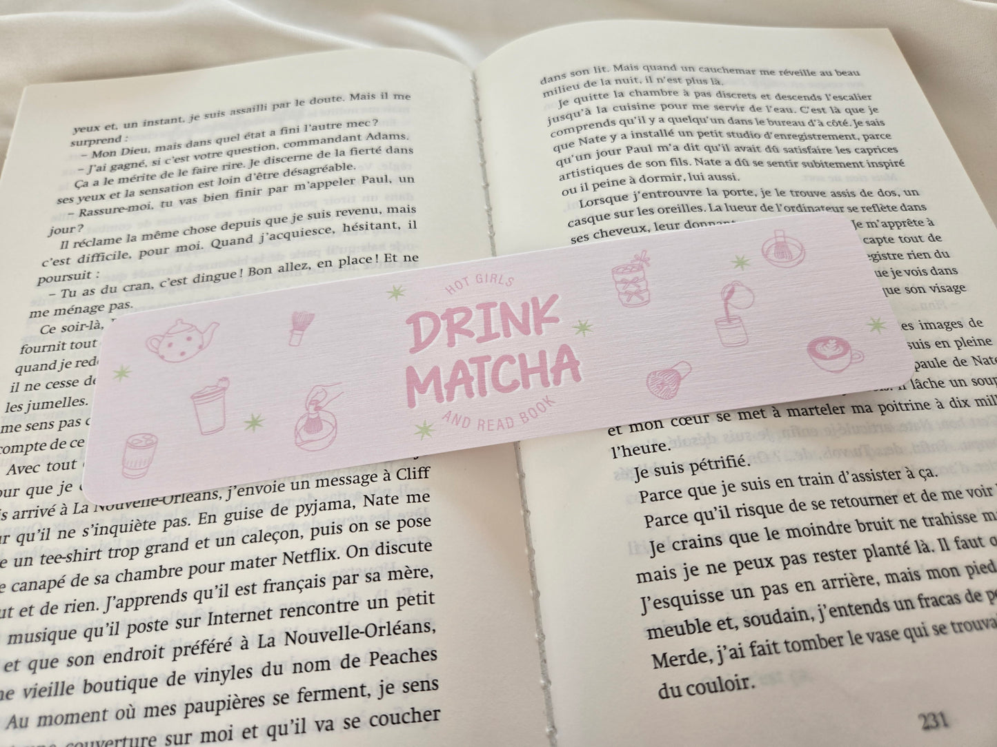 Marque-pages ♥ Hot Girls Drink Matcha ♥