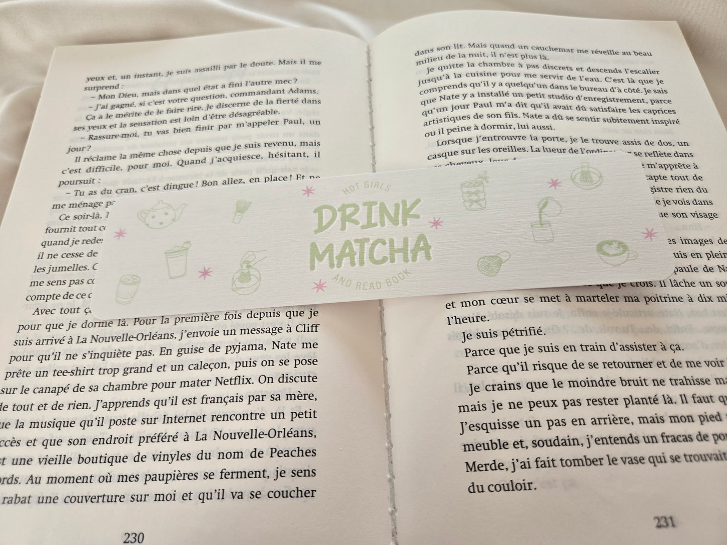 Marque-pages ♥ Hot Girls Drink Matcha ♥