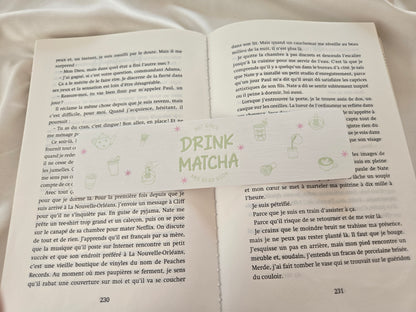Marque-pages ♥ Hot Girls Drink Matcha ♥