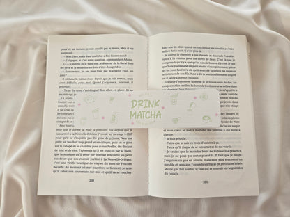Marque-pages ♥ Hot Girls Drink Matcha ♥
